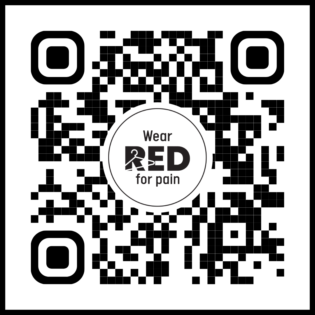 QR code to learn more about Wear Red for Pain