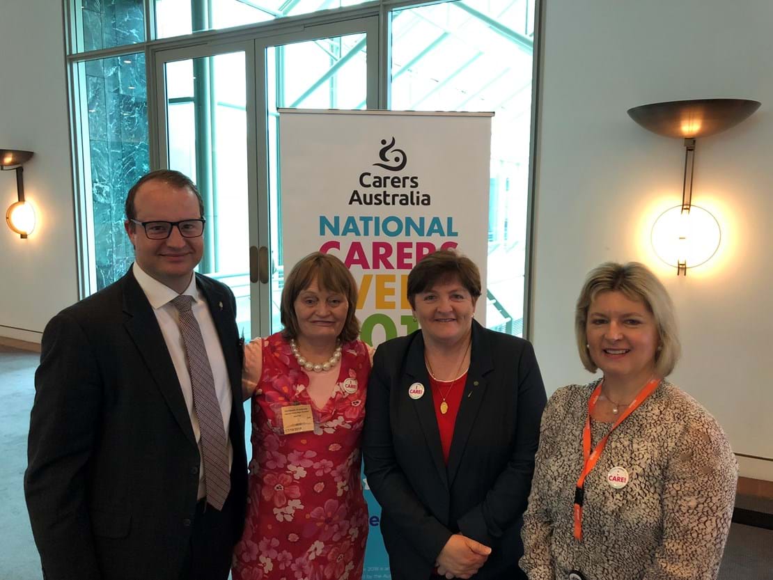 National Carers week breakfast – Carers, Painaustralia CEO Carol Bennett and Federal Labor MP Anne Stanley