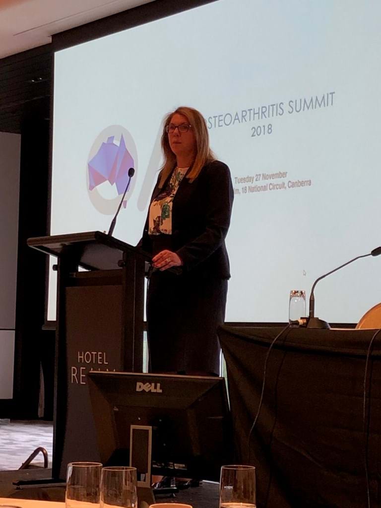 Shadow Federal Health Minister Catherine King speaking at the Osteoarthritis Summit.