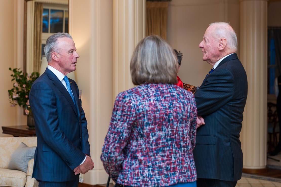 Dr Brendan Nelson, Boeing President with Painaustralia Directors Ms Catherine Murphy and Dr Graeme Killer