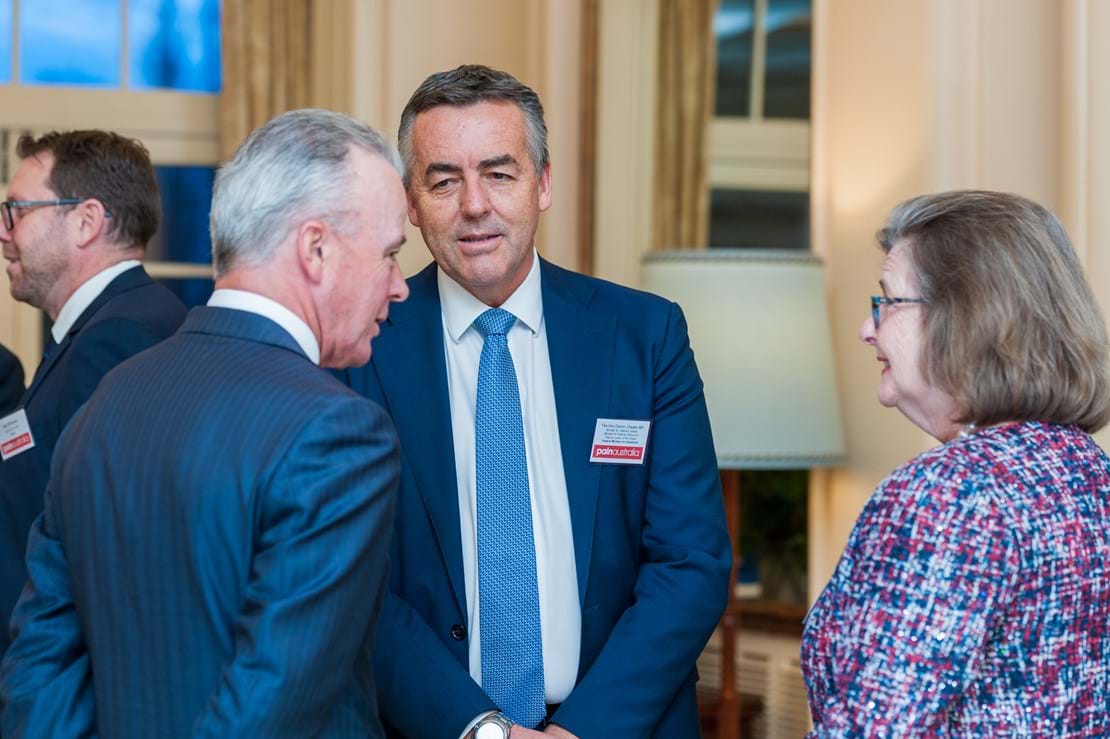 Dr Brendan Nelson, President Boeing, Minister for Veterans Affairs and Defence Personnel the Hon Darren Chester and Catherine Murphy